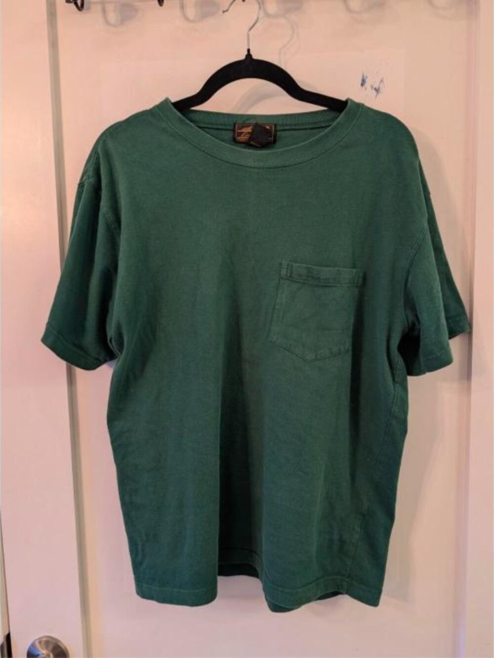 Vintage Eddie Bauer Green Cotton Pocket Tee Women's M